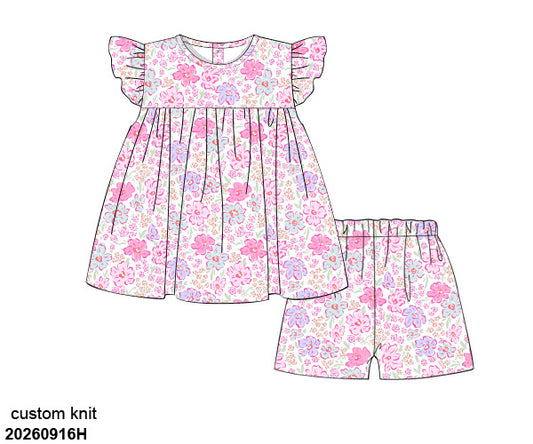 PO 3: Pretty in Petals Biker Short Set