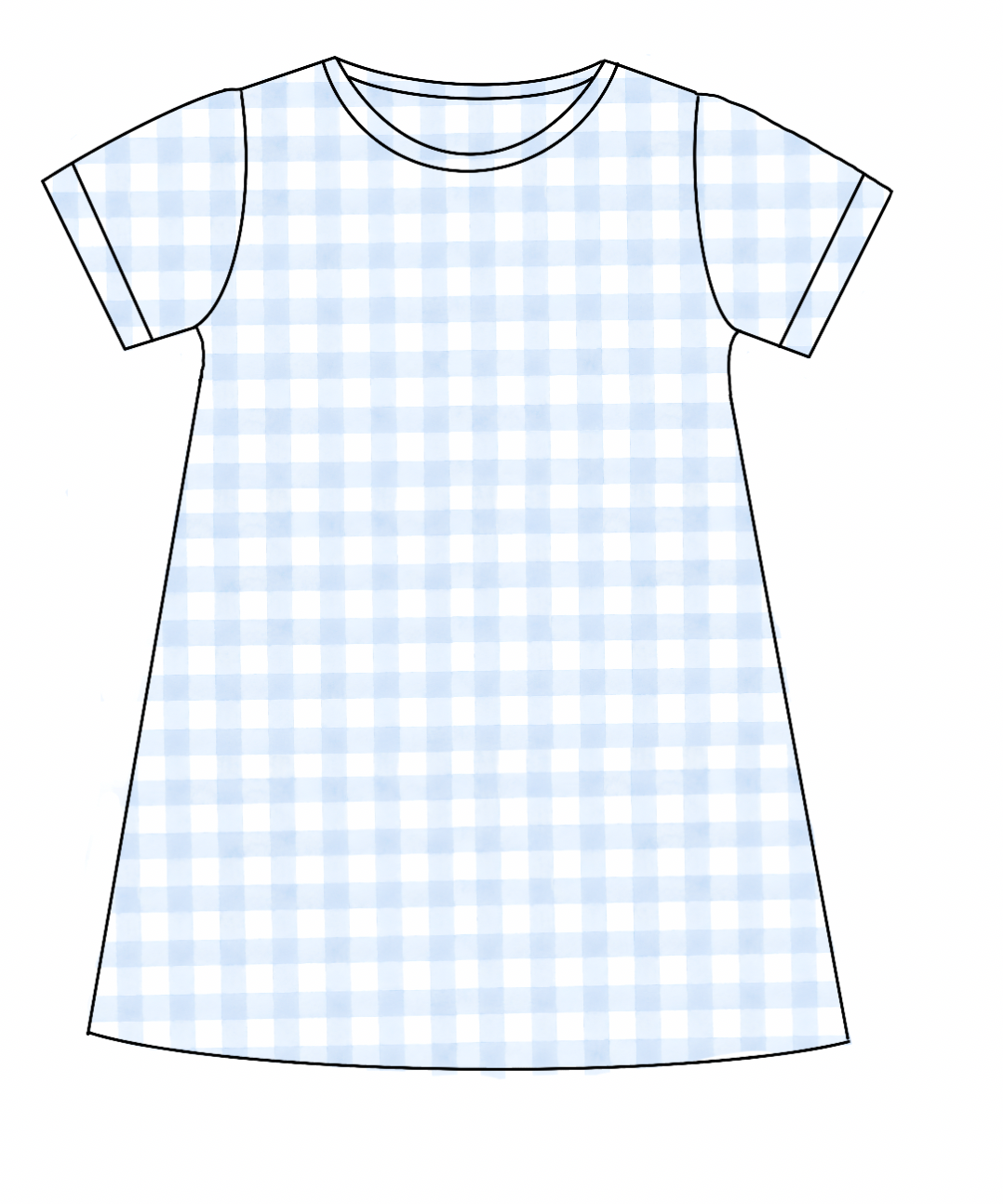 PO 3: Carolina Blue Gingham Dress