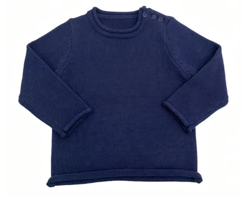 Button Roll Neck Sweaters